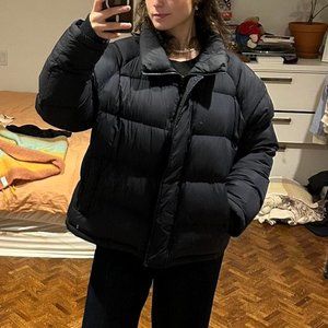 Uniqlo puffer jacket navy blue very warm